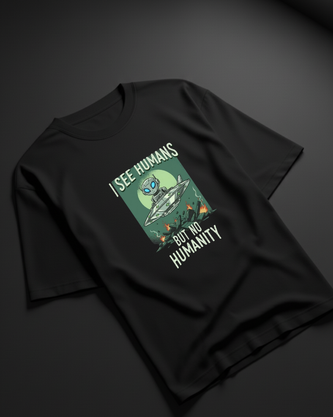 Unisex : NO HUMANITY OVERSIZED TEE